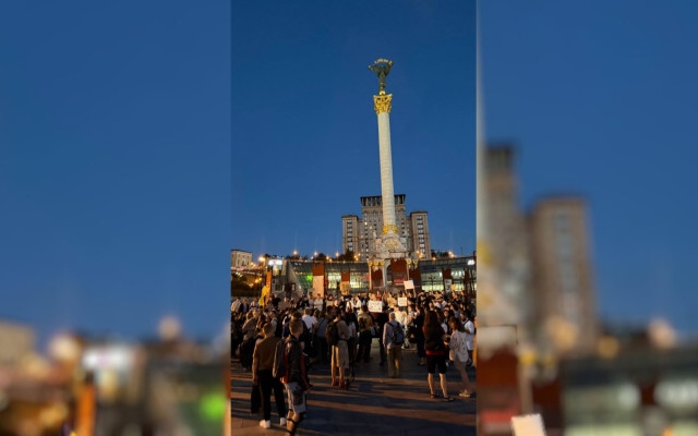 Украинци се вдигнаха на протест в защита на отстъпващите от фронта войници