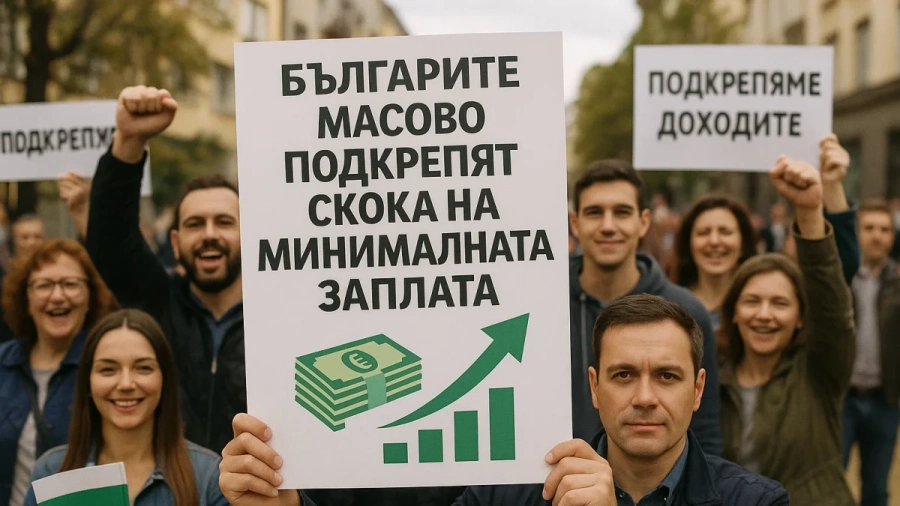 Българите масово подкрепят скока на минималната заплата