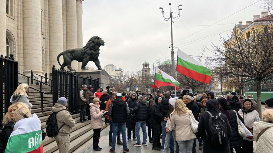 Заради задържаните по делото "Исторически парк": Симпатизанти на "Величие" на протест пред Съдебната палата в София