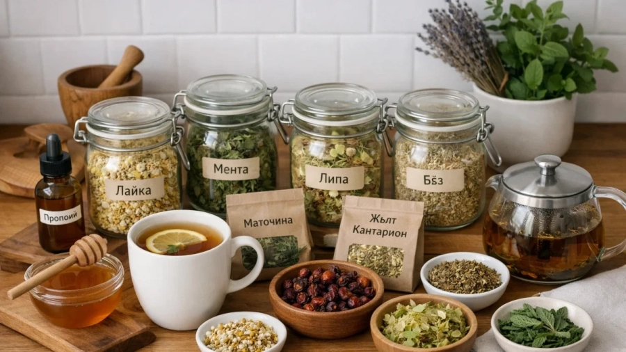 Домашна натурална аптечка: билки и чайове за цялото семейство