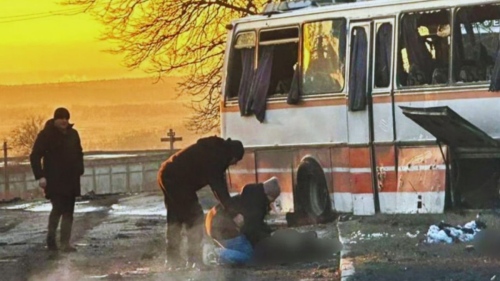 Руски дрон уби 12 миньори в Украйна при удар по цивилен автобус