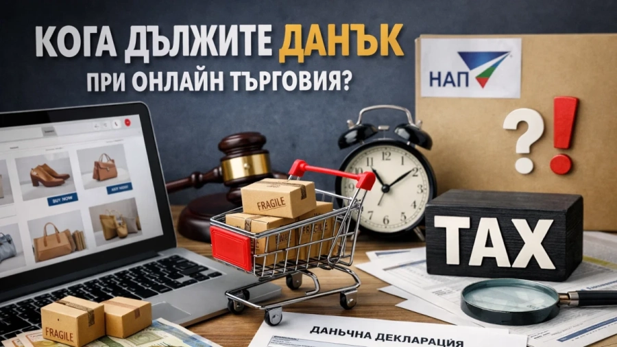 Кога дължите данък на НАП при онлайн търговия?