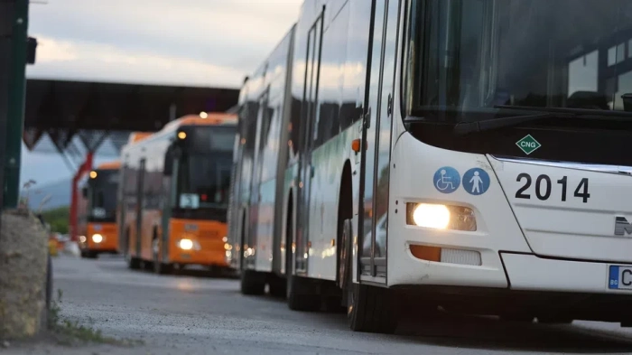Протест на служители на градския транспорт в София
