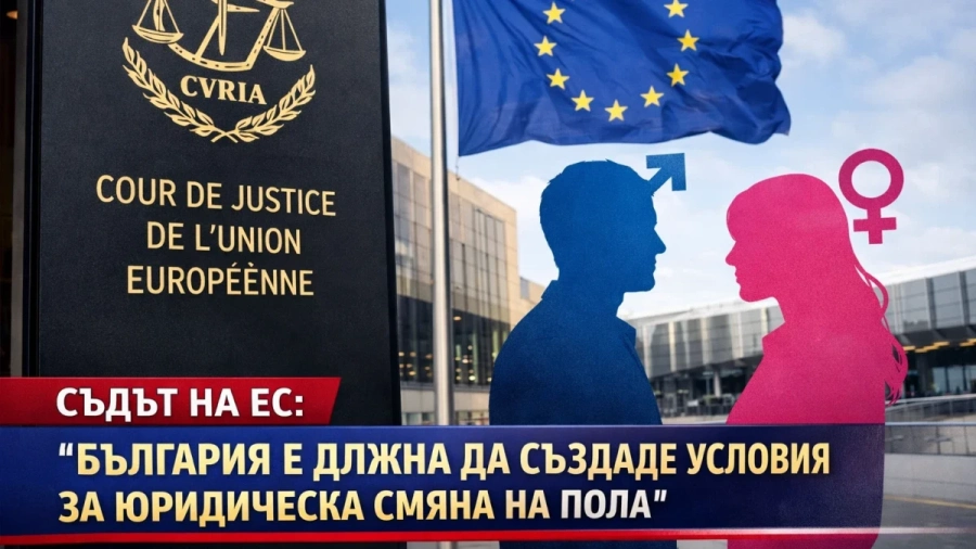 Съдът на ЕС: България трябва да допуска юридическа смяна на пола