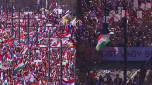 Унгария се готви за решаващи избори: Орбан и опозицията проведоха масови шествия