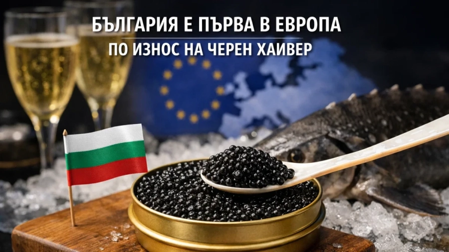 България е първа в Европа по износ на черен хайвер