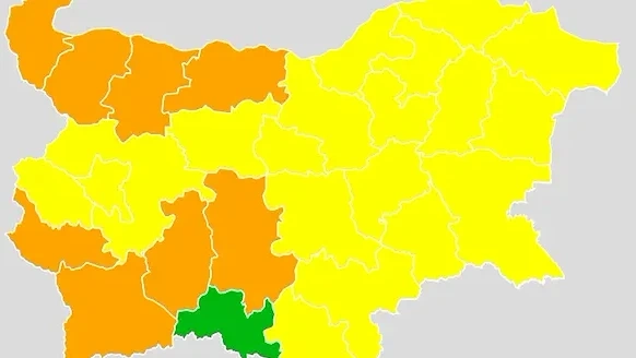 Оранжев код за горещини в петък