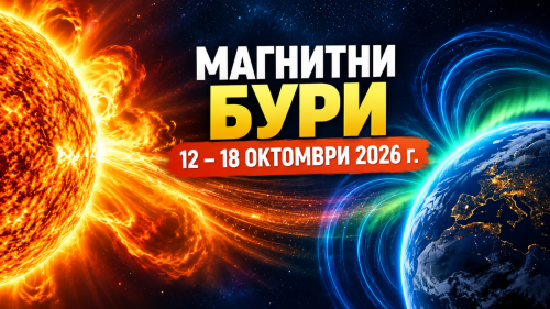 Магнитни бури от 12 до 18 октомври 2026 г.: силна активност в началото на седмицата, кога ще се успокои?