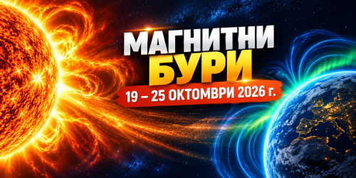 Магнитни бури от 19 до 25 октомври 2026 г.: NOAA очаква G1 в понеделник и вторник